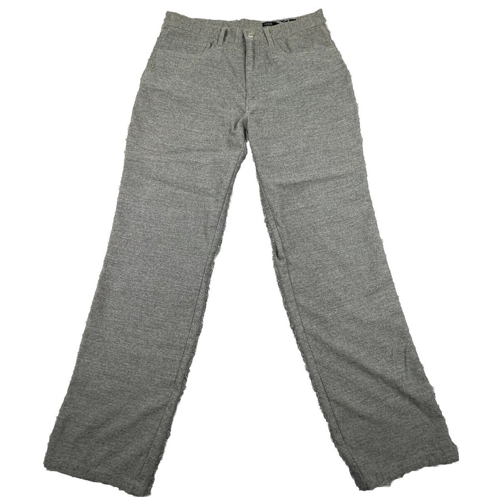 MBX Mens Grey Straight Leg Casual Five Pocket Pants Size 33x31